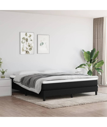 Saltea cu arcuri buzunar, fermitate medie, negru, 180x200x20 cm, textil - WOODBB3311