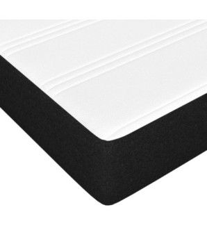 Saltea cu arcuri buzunar, fermitate medie, negru, 180x200x20 cm, textil - WOODBB3311