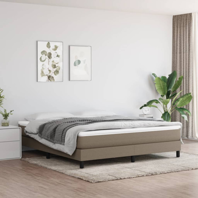 Saltea cu arcuri buzunar, fermitate medie, gri taupe, 180x200x20 cm, textil - WOODBB3312 Saltea cu arcuri buzunar, fermitate medie, gri taupe, 180x200x20 cm, textil - WOODBB3312