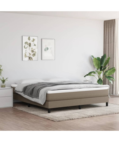 Saltea cu arcuri buzunar, fermitate medie, gri taupe, 180x200x20 cm, textil - WOODBB3312