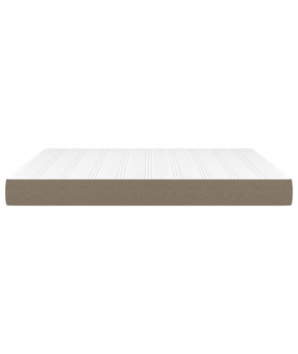 Saltea cu arcuri buzunar, fermitate medie, gri taupe, 180x200x20 cm, textil - WOODBB3312