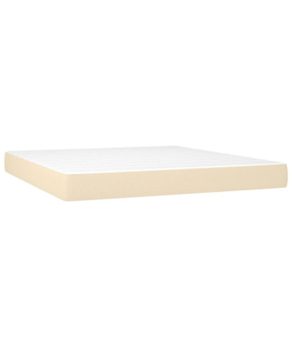 Saltea cu arcuri buzunar, fermitate medie, crem, 180x200x20 cm, textil - WOODBB3313