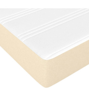 Saltea cu arcuri buzunar, fermitate medie, crem, 180x200x20 cm, textil - WOODBB3313