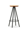 Scaune masă bar multicolor aspect industrial, din lemn masiv reciclat, fără spătar, 4 buc. Scaune masă bar multicolor aspect industrial, din lemn masiv reciclat, fără spătar, 4 buc.