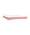 Saltea cu arcuri buzunar, fermitate medie, roz, 180x200x20 cm, catifea - WOODBB3324 Saltea cu arcuri buzunar, fermitate medie, roz, 180x200x20 cm, catifea - WOODBB3324