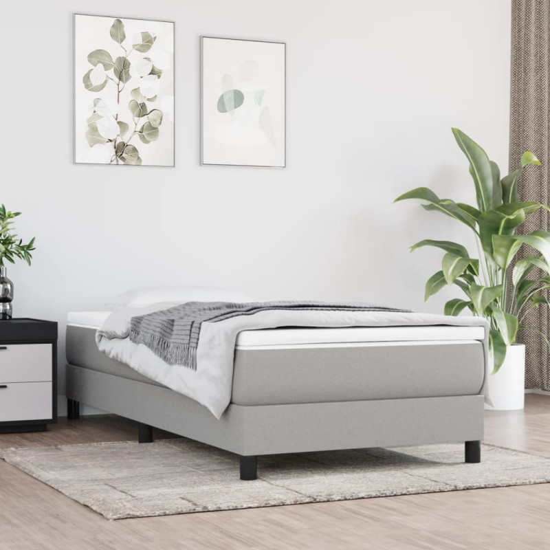 Saltea cu arcuri buzunar, fermitate medie, gri deschis, 120x190x20 cm, textil - WOODBB3325 Saltea cu arcuri buzunar, fermitate medie, gri deschis, 120x190x20 cm, textil - WOODBB3325