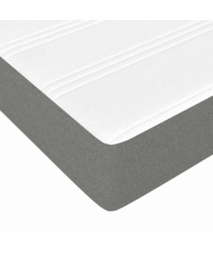 Saltea cu arcuri buzunar, fermitate medie, gri închis, 120x190x20 cm, textil - WOODBB3326