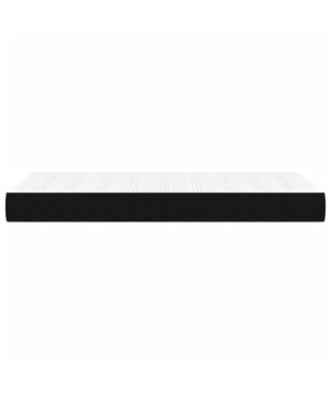 Saltea cu arcuri buzunar, fermitate medie, negru, 120x190x20 cm, textil - WOODBB3327
