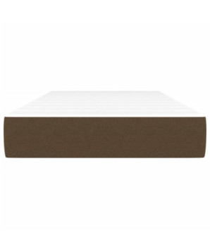Saltea cu arcuri buzunar, fermitate medie, maro închis, 120x190x20 cm, textil - WOODBB3328