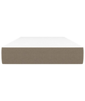 Saltea cu arcuri buzunar, fermitate medie, gri taupe, 120x190x20 cm, textil - WOODBB3329