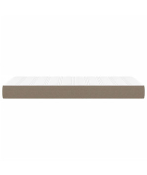 Saltea cu arcuri buzunar, fermitate medie, gri taupe, 120x190x20 cm, textil - WOODBB3329