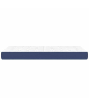 Saltea cu arcuri buzunar, fermitate medie, albastru, 120x190x20 cm, textil - WOODBB3331