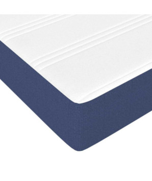 Saltea cu arcuri buzunar, fermitate medie, albastru, 120x190x20 cm, textil - WOODBB3331