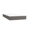 Saltea cu arcuri buzunar, fermitate medie, gri, 120x190x20 cm, piele ecologică - WOODBB3334 Saltea cu arcuri buzunar, fermitate medie, gri, 120x190x20 cm, piele ecologică - WOODBB3334