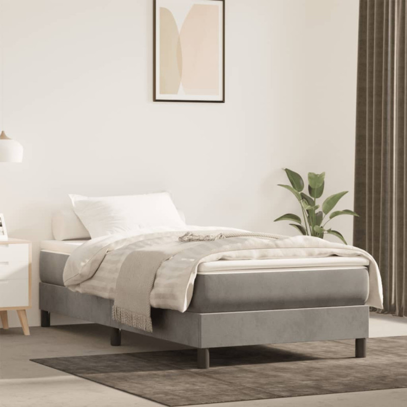 Saltea cu arcuri buzunar, fermitate medie, gri deschis, 120x190x20 cm, textil - WOODBB3336 Saltea cu arcuri buzunar, fermitate medie, gri deschis, 120x190x20 cm, textil - WOODBB3336