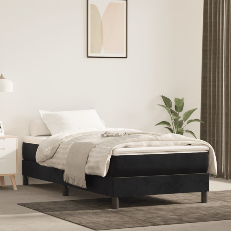 Saltea cu arcuri buzunar, fermitate medie, negru, 120x190x20 cm, textil - WOODBB3338 Saltea cu arcuri buzunar, fermitate medie, negru, 120x190x20 cm, textil - WOODBB3338