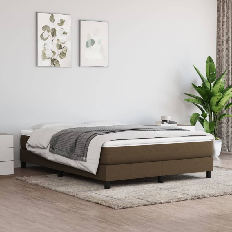 Saltea cu arcuri buzunar, fermitate medie, maro închis, 140x190x20 cm, textil - WOODBB3342 Saltea cu arcuri buzunar, fermitate medie, maro închis, 140x190x20 cm, textil - WOODBB3342