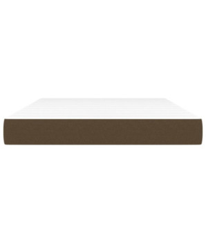 Saltea cu arcuri buzunar, fermitate medie, maro închis, 140x190x20 cm, textil - WOODBB3342