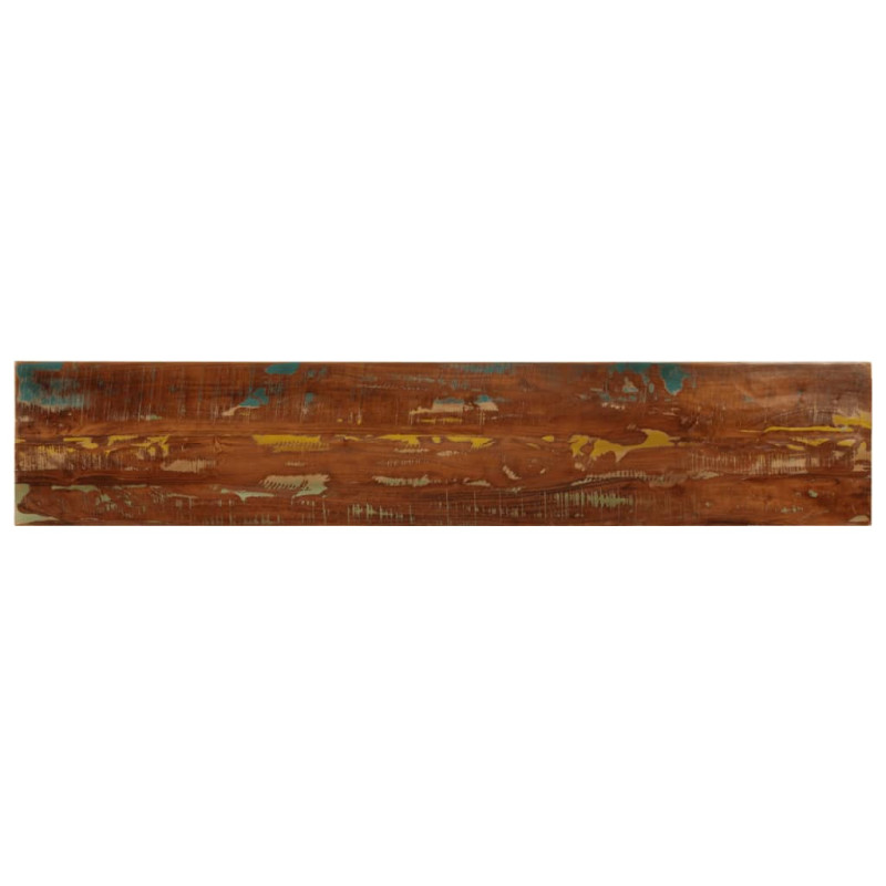 Blat masă rustic din lemn masiv reciclat, dreptunghiulară, 160x30x3,8 cm, handmade