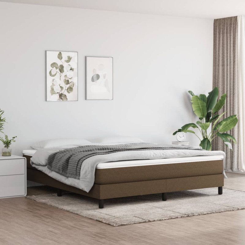 Saltea cu arcuri buzunar, fermitate medie, maro închis, 180x200x20 cm, textil - WOODBB3347 Saltea cu arcuri buzunar, fermitate medie, maro închis, 180x200x20 cm, textil - WOODBB3347