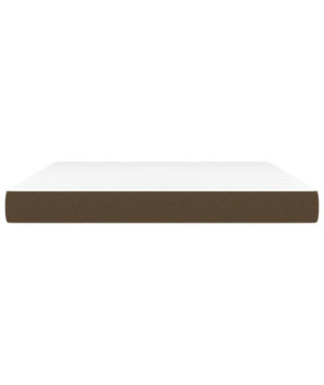 Saltea cu arcuri buzunar, fermitate medie, maro închis, 180x200x20 cm, textil - WOODBB3347