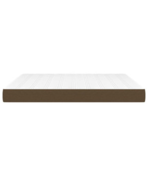 Saltea cu arcuri buzunar, fermitate medie, maro închis, 180x200x20 cm, textil - WOODBB3347