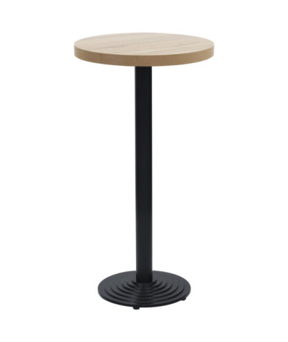 Picior masă de bistro, negru,Ø43x107 cm, fontă, cu aspect industrial - WOODBB3349