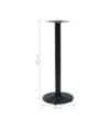 Picior masă de bistro, negru,Ø43x107 cm, fontă, cu aspect industrial - WOODBB3349 Picior masă de bistro, negru,Ø43x107 cm, fontă, cu aspect industrial - WOODBB3349