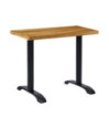 Picior masă de bistro, 2 buc., negru, 61x8x72 cm, fontă, cu aspect industrial - WOODBB3350 Picior masă de bistro, 2 buc., negru, 61x8x72 cm, fontă, cu aspect industrial - WOODBB3350
