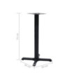 Picior de masă Bistro Negru 56x56x72 cm Fontă, cu aspect industrial - WOODBB3351 Picior de masă Bistro Negru 56x56x72 cm Fontă, cu aspect industrial - WOODBB3351