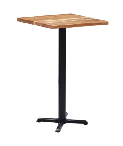 Picior masă de bistro, negru, 56 x 56 x 107 cm, fontă, cu aspect industrial - WOODBB3352