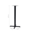 Picior masă de bistro, negru, 56 x 56 x 107 cm, fontă, cu aspect industrial - WOODBB3352