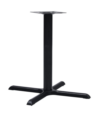 Picior masă de bistro, negru, 76 x 76 x 72 cm, fontă, cu aspect industrial - WOODBB3353
