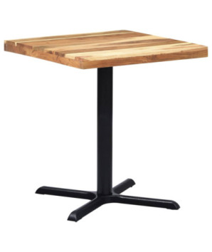 Picior masă de bistro, negru, 76 x 76 x 72 cm, fontă, cu aspect industrial - WOODBB3353
