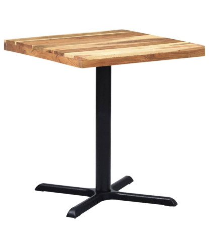 Picior masă de bistro, negru, 76 x 76 x 72 cm, fontă, cu aspect industrial - WOODBB3353
