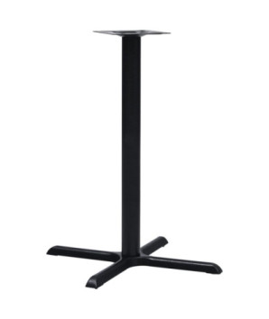 Picior masă de bistro, negru, 76 x 76 x 107 cm, fontă, cu aspect industrial - WOODBB3354