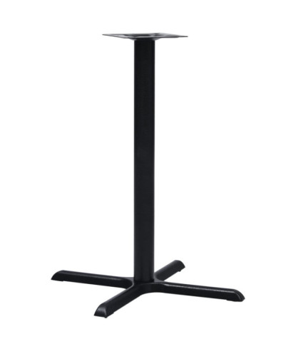 Picior masă de bistro, negru, 76 x 76 x 107 cm, fontă, cu aspect industrial - WOODBB3354