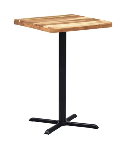 Picior masă de bistro, negru, 76 x 76 x 107 cm, fontă, cu aspect industrial - WOODBB3354