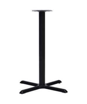 Picior masă de bistro, negru, 76 x 76 x 107 cm, fontă, cu aspect industrial - WOODBB3354
