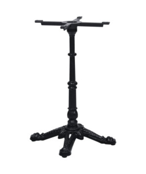 Picior masă de bistro, negru, 52x52x72 cm, fontă, cu aspect industrial - WOODBB3355