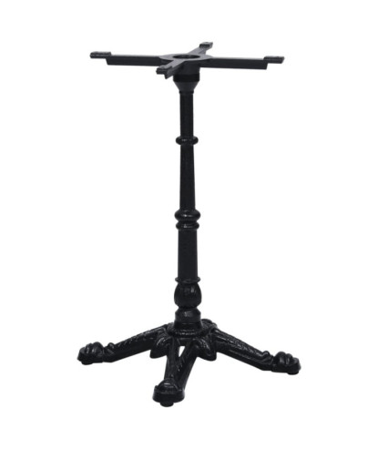 Picior masă de bistro, negru, 52x52x72 cm, fontă, cu aspect industrial - WOODBB3355