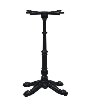 Picior masă de bistro, negru, 52x52x72 cm, fontă, cu aspect industrial - WOODBB3355