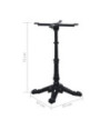 Picior masă de bistro, negru, 52x52x72 cm, fontă, cu aspect industrial - WOODBB3355 Picior masă de bistro, negru, 52x52x72 cm, fontă, cu aspect industrial - WOODBB3355