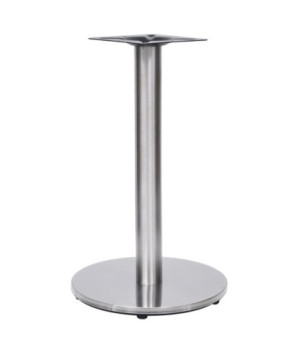 Picior masă de bistro, argintiu, Ø45x72 cm, oțel inoxidabil, cu aspect industrial - WOODBB3362