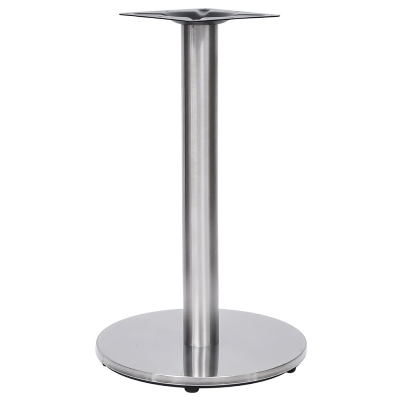 Picior masă de bistro, argintiu, Ø45x72 cm, oțel inoxidabil, cu aspect industrial - WOODBB3362