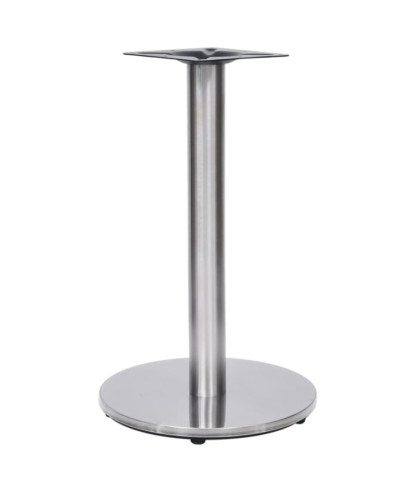 Picior masă de bistro, argintiu, Ø45x72 cm, oțel inoxidabil, cu aspect industrial - WOODBB3362
