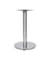 Picior masă de bistro, argintiu, Ø45x72 cm, oțel inoxidabil, cu aspect industrial - WOODBB3362