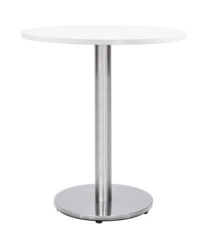 Picior masă de bistro, argintiu, Ø45x72 cm, oțel inoxidabil, cu aspect industrial - WOODBB3362