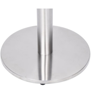 Picior masă de bistro, argintiu, Ø45x72 cm, oțel inoxidabil, cu aspect industrial - WOODBB3362