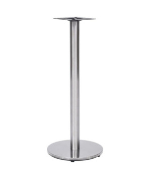 Picior masă de bistro, argintiu, Ø45x107 cm, oțel inoxidabil, cu aspect industrial - WOODBB3363